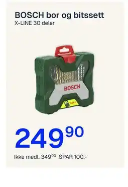 Jernia BOSCH bor og bitssett tilbud