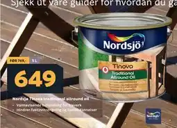 Megaflis Nordsjø Tinova traditional allround oil tilbud
