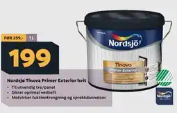 Megaflis Nordsjø Tinova Primer Exterior hvit tilbud