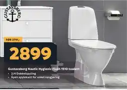 Megaflis Gustavsberg Nautic Hygienic Flush 1510 toalett tilbud