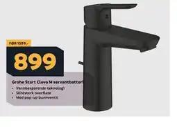 Megaflis Grohe Start Clova M servantbatteri tilbud