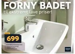Megaflis Grohe Swift servantarmatur krom tilbud