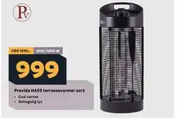 Megaflis Provida HA55 terrassevarmer sort tilbud