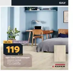 Megaflis Egger Chalky Oak laminatgulv tilbud