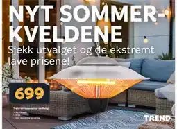 Megaflis Trend terrassevarmer nedhengt tilbud