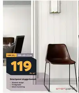 Megaflis Smartpanel skygge bomull tilbud
