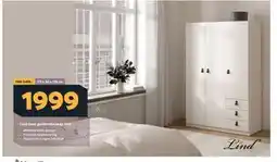 Megaflis Lind base garderobeskap hvit tilbud