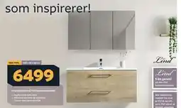 Megaflis Lind Continental 100 baderomsmøbel tilbud