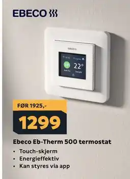 Megaflis Ebeco Eb-Therm 500 termostat tilbud