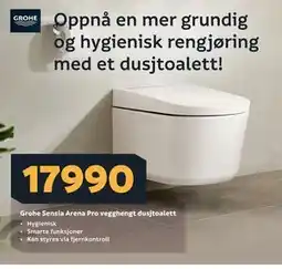 Megaflis Grohe Sensia Arena Pro vegghengt dusjtoalett tilbud