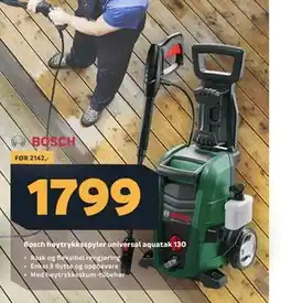 Megaflis Bosch høytrykksspyler universal aquatak 130 tilbud