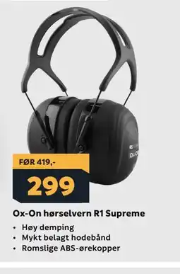Megaflis Ox-On hørselvern R1 Supreme tilbud