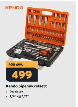 Megaflis Kendo pipenøkkelsett tilbud