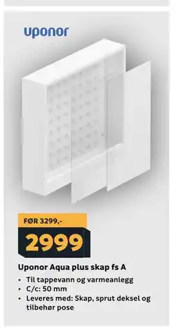 Megaflis Uponor Aqua plus skap fs A tilbud