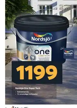 Megaflis Nordsjø One Super Tech tilbud