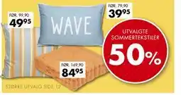 Sparkjøp UTVALGTE SOMMERTEKSTILER tilbud
