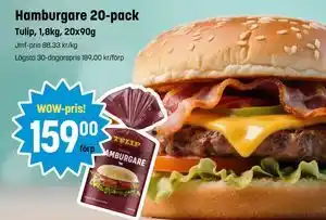 Eurocash Hamburgare 20-pack tilbud