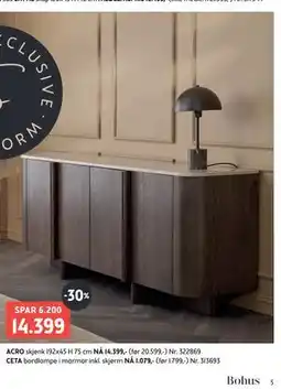 Bohus ACRO skjenk tilbud