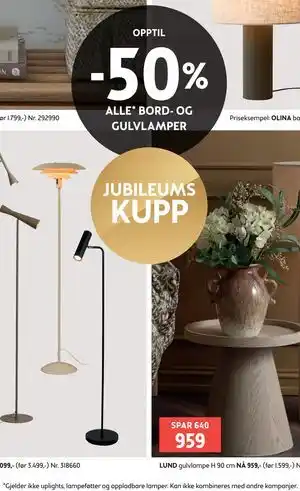 ALLE* BORD- OG GULVLAMPER