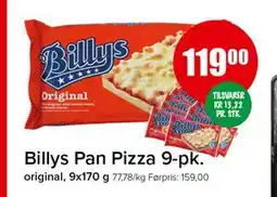 Spar Billys Pan Pizza 9-pk tilbud