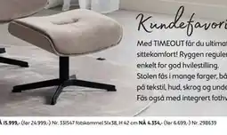 Bohus TIMEOUT fotskammel 51x38, H 42 cm tilbud