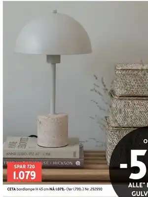 CETA bordlampe H 43 cm