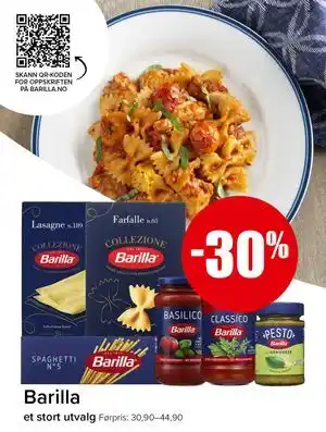 Spar Barilla tilbud