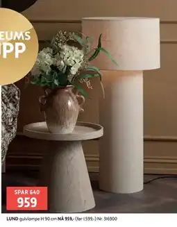 Bohus LUND gulvlampe H 90 cm tilbud
