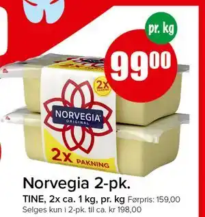 Spar Norvegia 2-pk tilbud