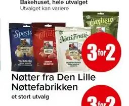 Spar Nøtter fra Den Lille Nøttefabrikken tilbud