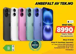 POWER Authorized Reseller iPhone 16. Superkjapp. Supersmart. tilbud