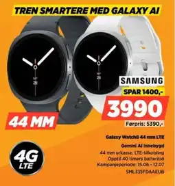 POWER Samsung Galaxy Watch8.44 mm LTE Gemini Al innebygd tilbud
