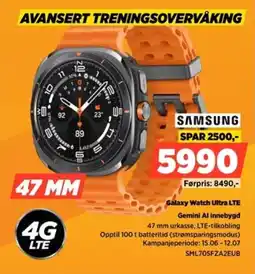 POWER Samsung Galaxy Watch Ultra LTE Gemini Al innebygd tilbud