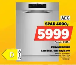 POWER Aeg Oppvaskmaskin Satellite Clean® spylearm tilbud