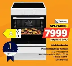 POWER Electrolux Induksjonskomfyr Praktisk Hob2Hood-funksjon tilbud