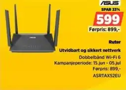 POWER ASUS Ruter Utvidbart og sikkert nettverk tilbud