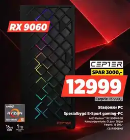 POWER Cepter Stasjonær PC Spesialbygd E-Sport gaming-PC tilbud