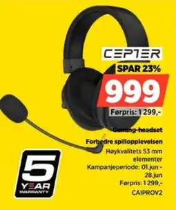 POWER Cepter Gaming-headset Forbedre spillopplevelsen tilbud
