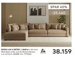 Skeidar ROSSI LUX 4-SETER tilbud