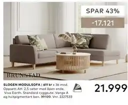 Skeidar SLOGEN MODULSOFA tilbud