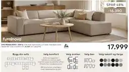 Skeidar EVO MODULSOFA tilbud