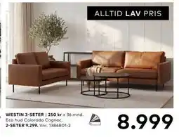 Skeidar WESTIN 3-SETER tilbud