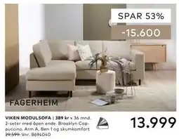 Skeidar VIKEN MODULSOFA tilbud