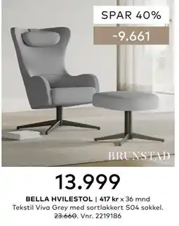 Skeidar BELLA HVILESTOL tilbud