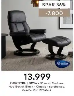 Skeidar RUBY STOL tilbud