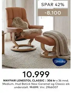 Skeidar MAYFAIR LENESTOL CLASSIC tilbud