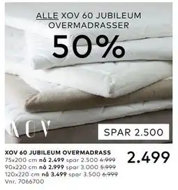 Skeidar XOV 60 JUBILEUM OVERMADRASS tilbud
