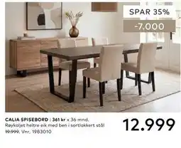 Skeidar CALIA SPISEBORD tilbud