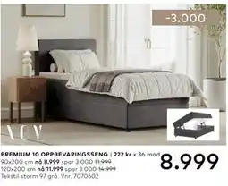 Skeidar PREMIUM 10 OPPBEVARINGSSENG tilbud