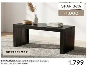 Skeidar STRAA BENK tilbud